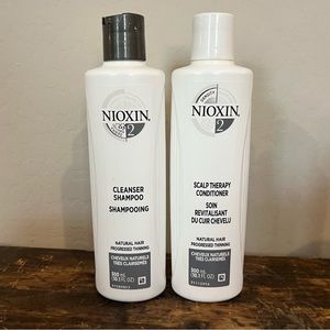 Nioxin Shampoo Conditioner Hair Growth and Thickening System partially used see